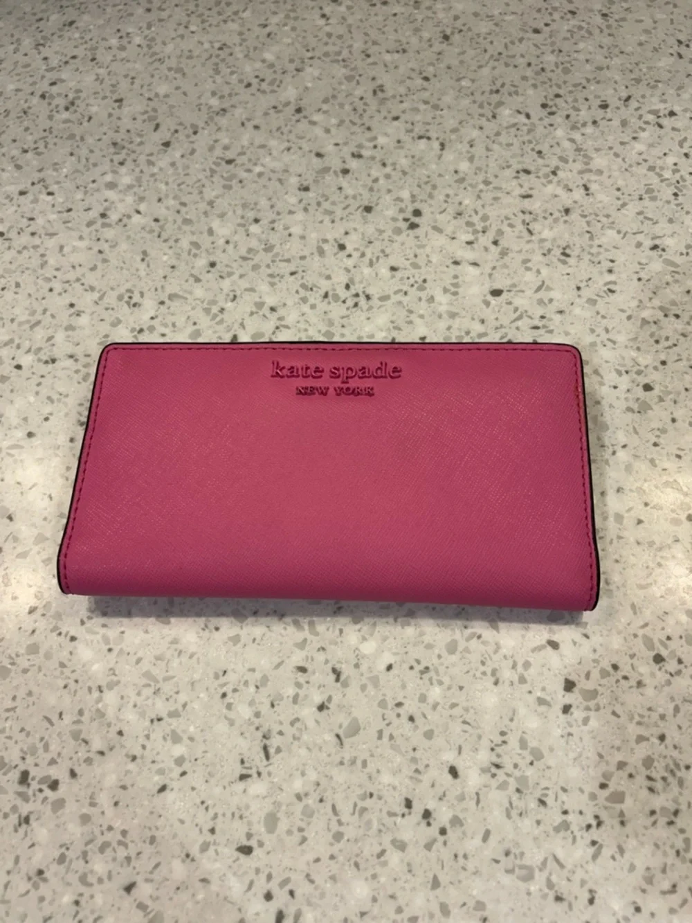 kate spade Hot Pink Leather Continental Wallet
